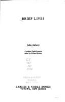 Cover of: Brief lives