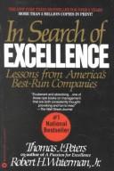 In search of excellence by Thomas J. Peters