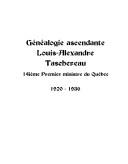 Généalogie ascendante de Louis-Alexandre Taschereau by Paul-Emile Racan-Bastien