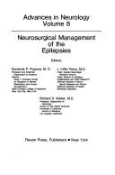 Cover of: Neurosurgical management of the epilepsies