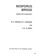 Cover of: Bosporus bridge by Brown, W. C., Brown, W. C.