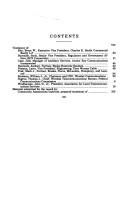 Cover of: Access to buildings and facilities by telecommunications providers: hearing before the Subcommittee on Telecommunications, Trade, and Consumer Protection of the Committee on Commerce, House of Representatives, One Hundred Sixth Congress, first session, May 13, 1999.