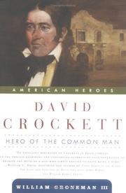 Cover of: David Crockett by Bill Groneman, Bill Groneman