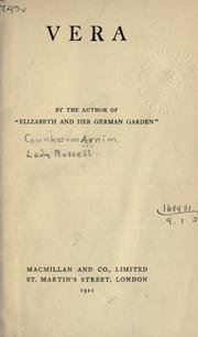 Cover of: Vera. by Elizabeth von Arnim, Elizabeth von Arnim