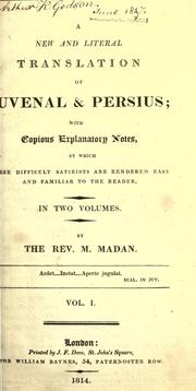 Cover of: A new and literal translation of Juvenal and Persius by Juvenal, Juvenal