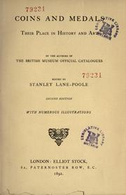 Cover of: Coins and medals by by the authors of the British Museum official catalogues ; edited by Stanley Lane-Poole.