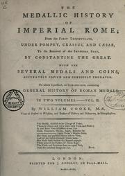 The medallic history of imperial Rome by William Cooke