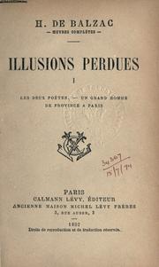 Illusions perdues by Honoré de Balzac