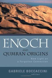 Cover of: Enoch And Qumran Origins: New Light On A Forgotten Connection