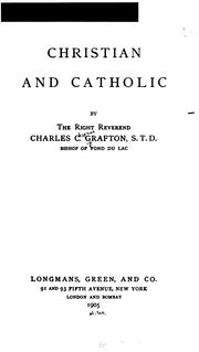 Cover of: Christian and Catholic