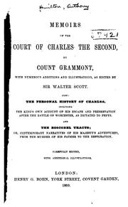 Cover of: Memoirs of the court of Charles the Second