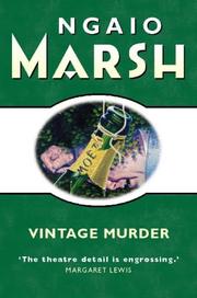 Vintage Murder by Ngaio Marsh