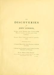 Cover of: The discoveries of John Lederer by John Lederer, John Lederer