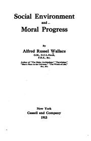 Cover of: Social environment and moral progress