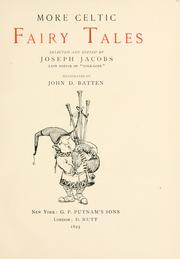 Cover of: More Celtic fairy tales