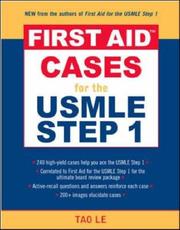 Cover of: First Aid Cases for the USMLE Step 1 (First Aid)