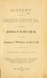 History of Greene County, Pa by Hanna, William