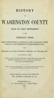 History of Washington County by Alfred Creigh