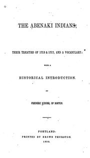 Cover of: The Abenaki Indians: With a Historical Introduction