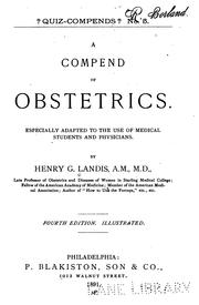 Cover of: A Compend of obstetrics