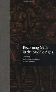 Cover of: Becoming male in the Middle Ages