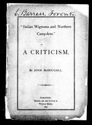 Cover of: "Indian wigwams and northern camp-fires": a criticism