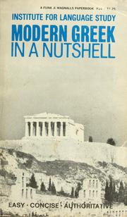 Cover of: Modern Greek in a nutshell by George Christos Pappageotes, George Christos Pappageotes