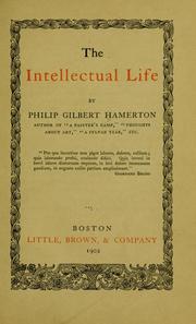 Cover of: The intellectual life