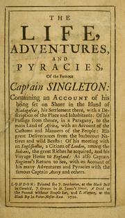 Cover of: The life, adventures, and pyracies, of the famous Captain Singleton by Daniel Defoe, Daniel Defoe