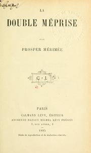 Cover of: La double méprise.