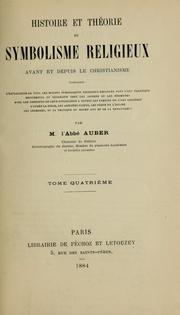 Cover of: Histoire et théorie du symbolisme religieux avant et depuis le christianisme