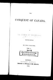 Cover of: The conquest of Canada