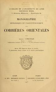 Monographie géologique et paléontologique des Corbières orientales by Louis Doncieux