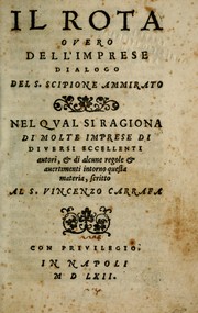 Cover of: Il Rota overo dell'imprese: dialogo