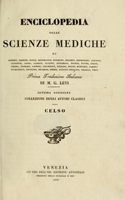 Cover of: Della medicina di Aulo Cornelio Celso libri otto