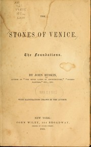 Cover of: The Stones of Venice by John Ruskin