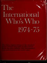 Cover of: The International who's who, 1995-96