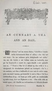 Cover of: An cunnart a tha ann an dail.