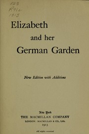 Cover of: Elizabeth and her German garden