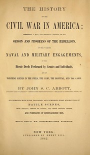 Cover of: History of the Civil War in America: [prospectus]