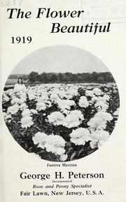 Cover of: The flower beautiful: 1919