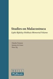 Cover of: Studies On Malacostraca Lipke Bijdeley Holthuis Memorial Volume