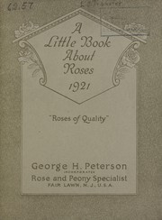 Cover of: A little book about roses: 1921