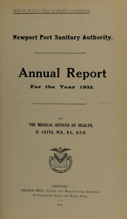 Cover of: [Report 1932]