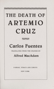 Cover of: The death of Artemio Cruz