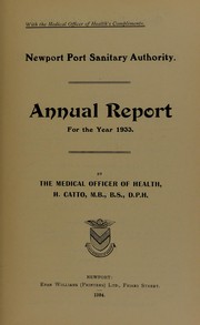 Cover of: [Report 1933]