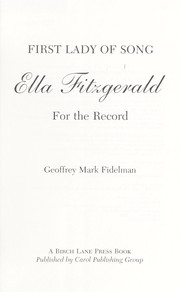 Cover of: First lady of song by Geoffrey Mark Fidelman, Geoffrey Mark Fidelman