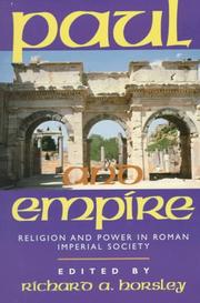 Paul and empire by Richard A. Horsley