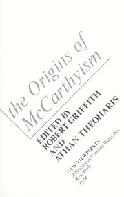 Cover of: The specter; original essays on the cold war and the origins of McCarthyism.