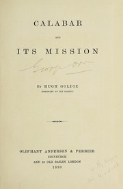 Cover of: Calabar and its mission